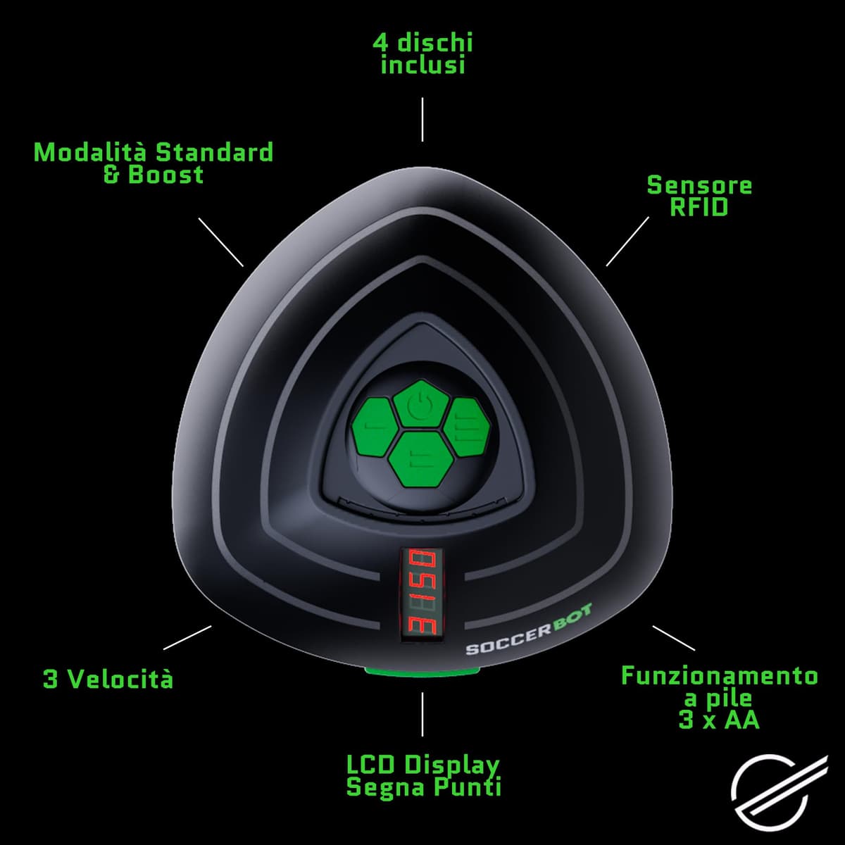 Smart Ball - Soccerbot, Entrenador Personal de Fútbol Indoor, Bot con Sensores para Seguir al Balón, Maniobrando para Probar tus Habilidades, Pantalla LCD para la Puntuación, Famosa (MR100000) — view 4