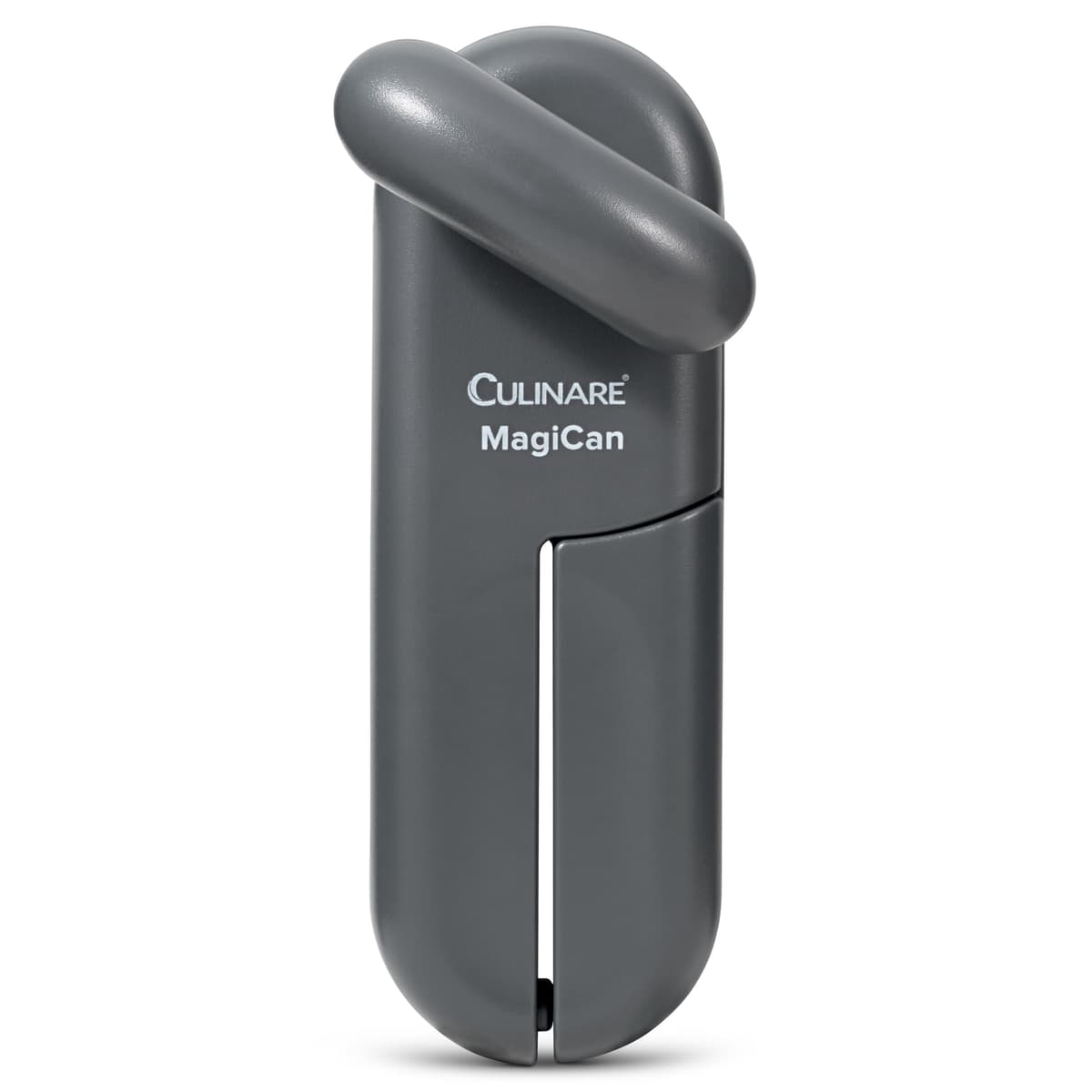 Culinare MagiCan Tin Opener, Grey, Plastic/Stainless Steel, Manual Can Opener, Comfortable Handle for Safety and Ease