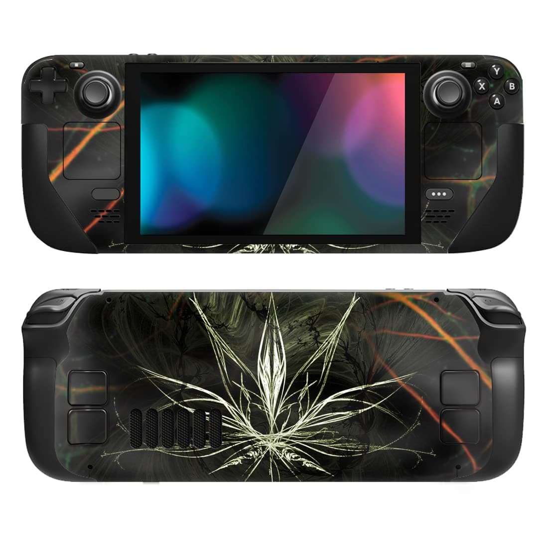 playvital Full Set Protective Skin Decal for Steam Deck LCD, Custom Stickers Vinyl Cover for Steam Deck OLED - Classics SNES Style — view 36