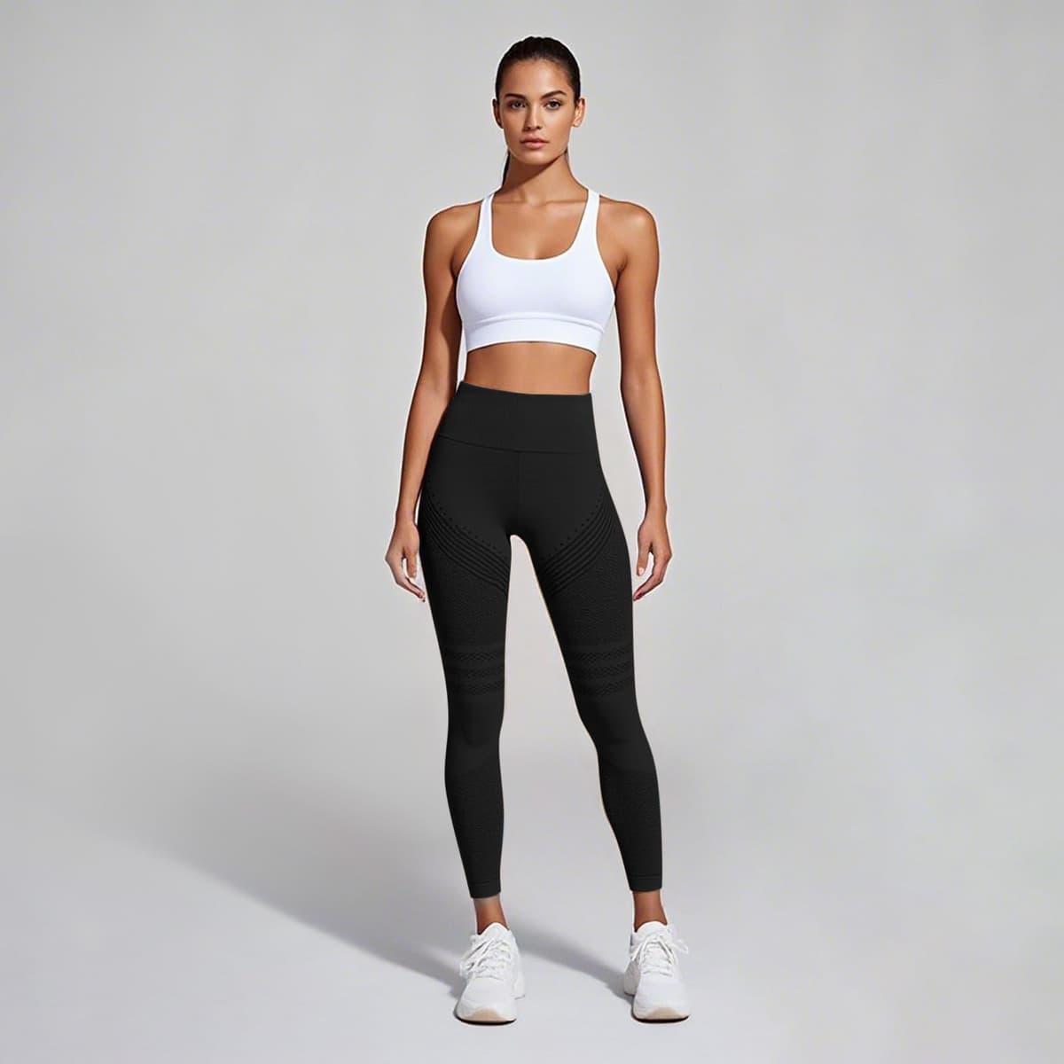 2 Pack Leggings 3D Anticelulítico Mujer, Leggins Anticelulitis Compresión, Leggins 3D Celulitis Push Up, Mallas Anticelulitis Mujer Lipedema Redefine Tu Silueta Sin Esfuerzo 1 — view 3
