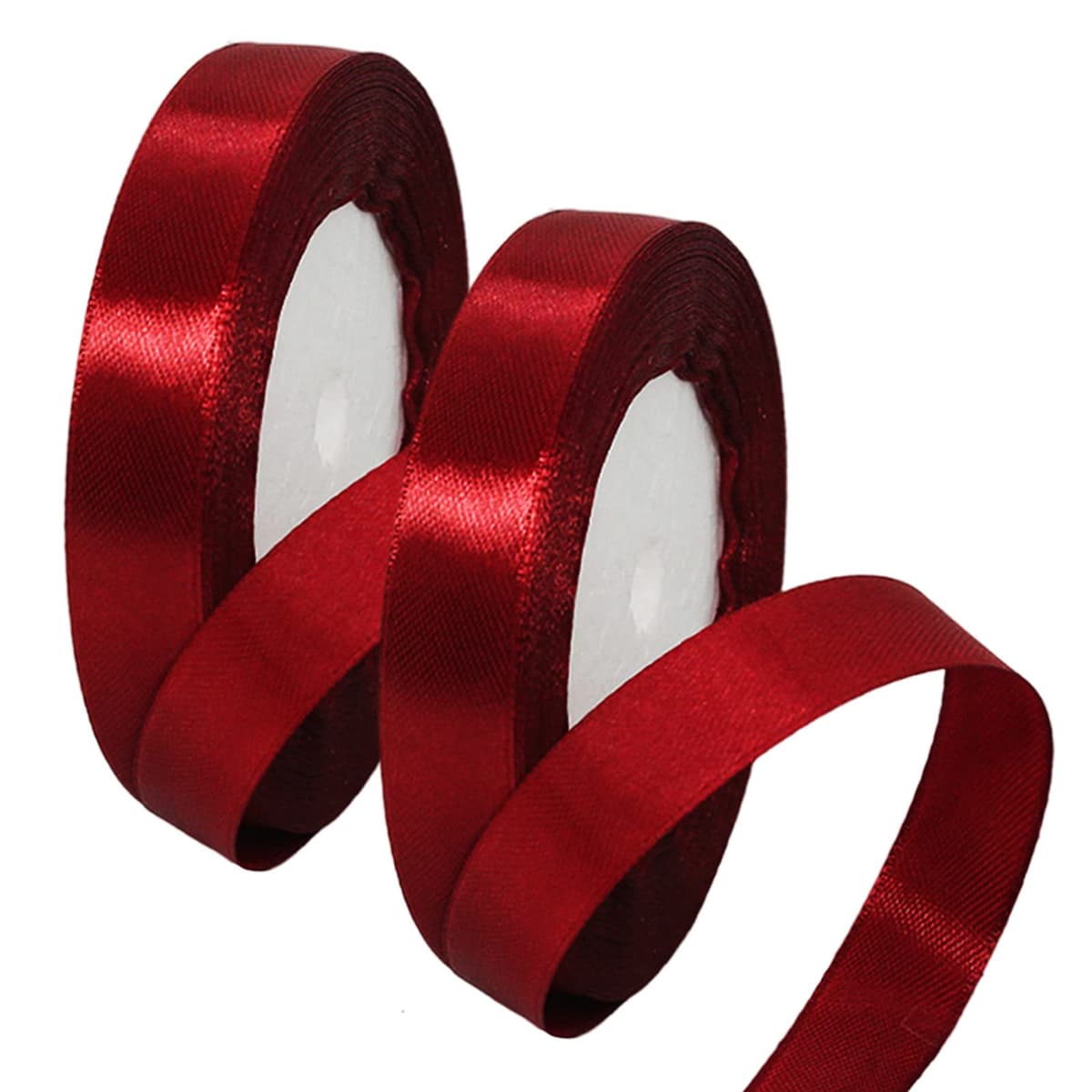 40mm Wide White Ribbon Thick Wedding Car Ribbon 22m, 1.5 inch Thick White Satin Ribbon for Gift Wrapping Wedding Car Christmas Birthday Cake Hair Bow Florist Bouquet Crafts Decorations — view 64