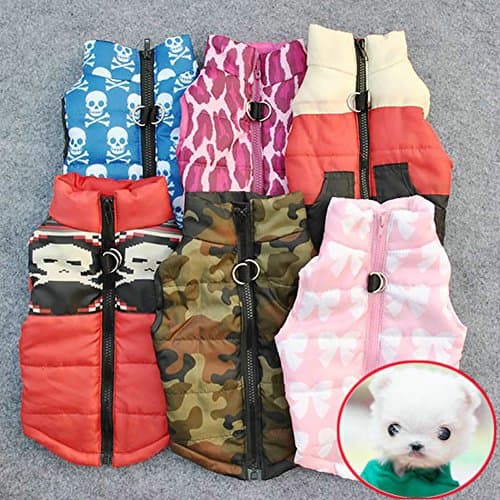 MaruPet Winter Waterproof Windproof Vest Coat for Small Dogs - Warm Jacket for Cold Weather - Suitable for Teddy, Chihuahua, Yorkshire (Not for Large Dogs) - Camouflage M — view 4