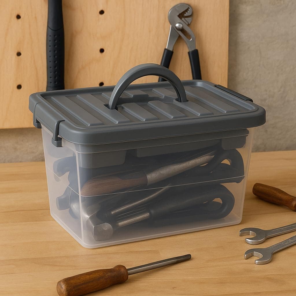 BH | Small Clear Plastic Storage Box | 6 Litre | 2 PCs | Organising Removable Tray | Stackable | Utility | Multi-Purpose | Stationery, Sewing, Art Craft Supplies - BEST HOUSE — view 7