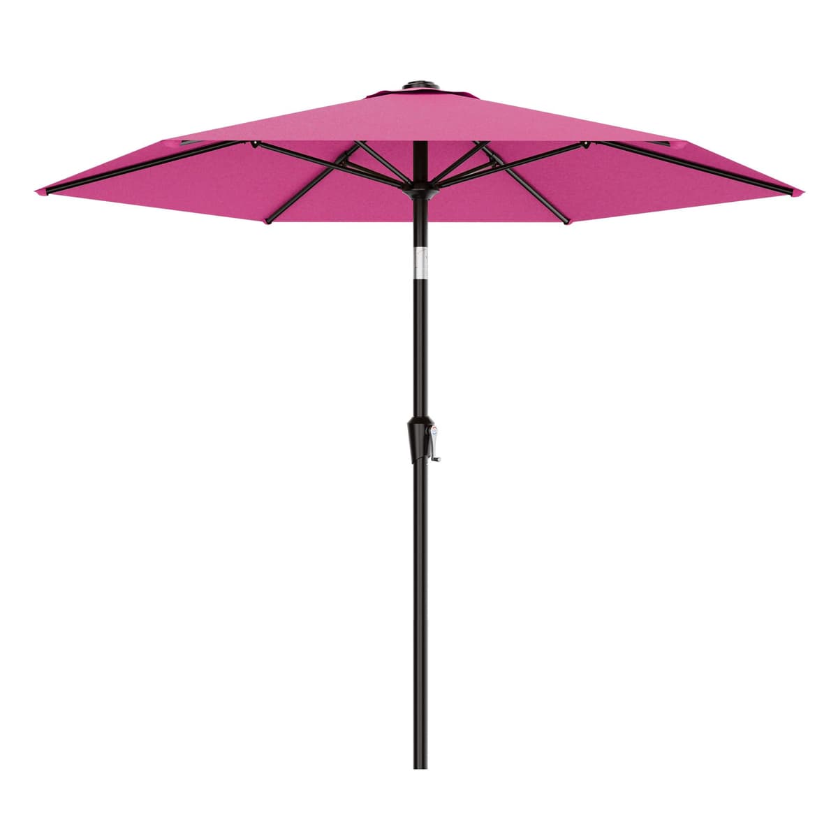 AreShark 10 FT Patio Umbrella for Outdoor, Outdoor Table Umbrella with Push Button Tilt and Crank, Outdoor Patio Umbrellas with 6 Sturdy Ribs, Patio Umbrellas for Market, Garden, Pool (Red) — view 14