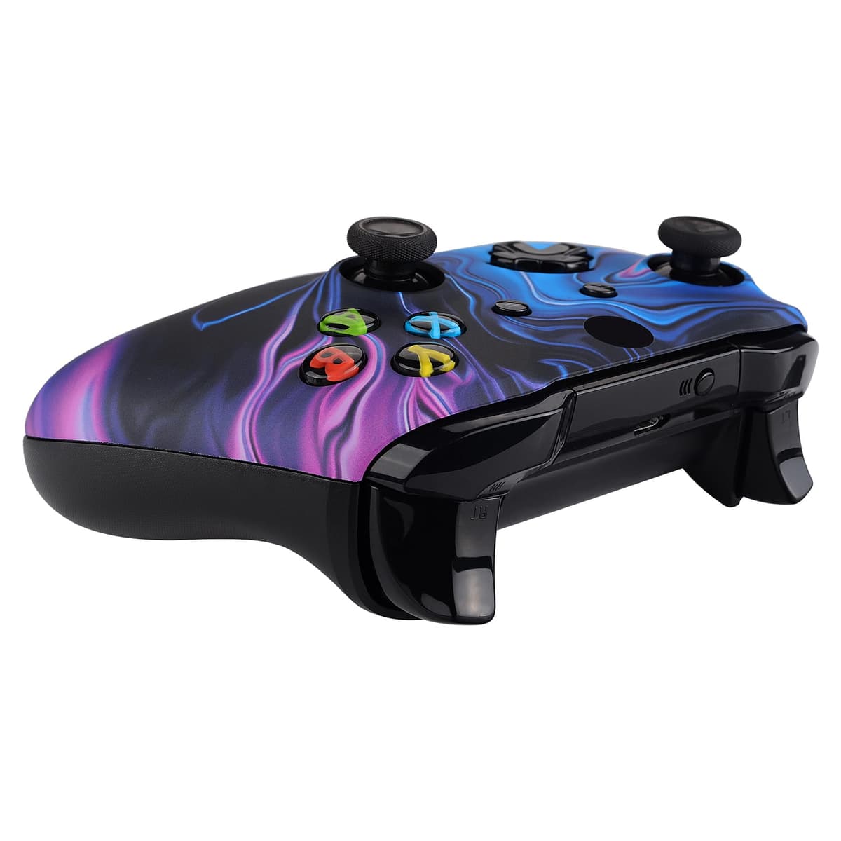 eXtremeRate Carcasa para Xbox One S X Accesorios Funda Delantera Protectora de la Placa Frontal Cubierta Antideslizante para Xbox One X S Control-Model 1708 (Origen del Caos) — view 6