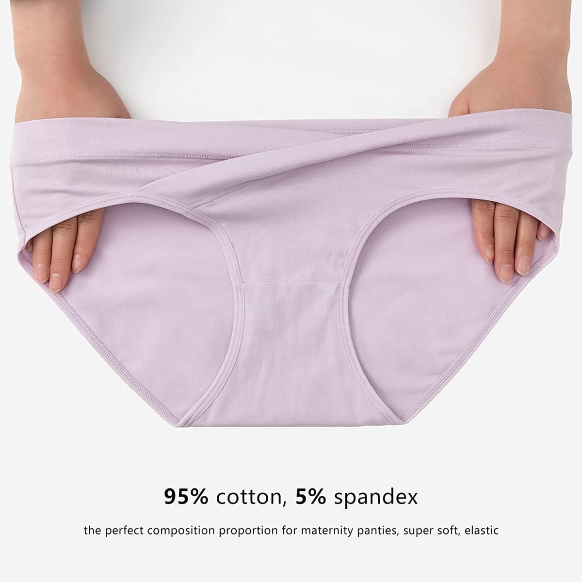 HBselect 6 Pack Womens Maternity Knickers Cotton Pregnancy Panties Under Bump Maternity Underwear — view 3
