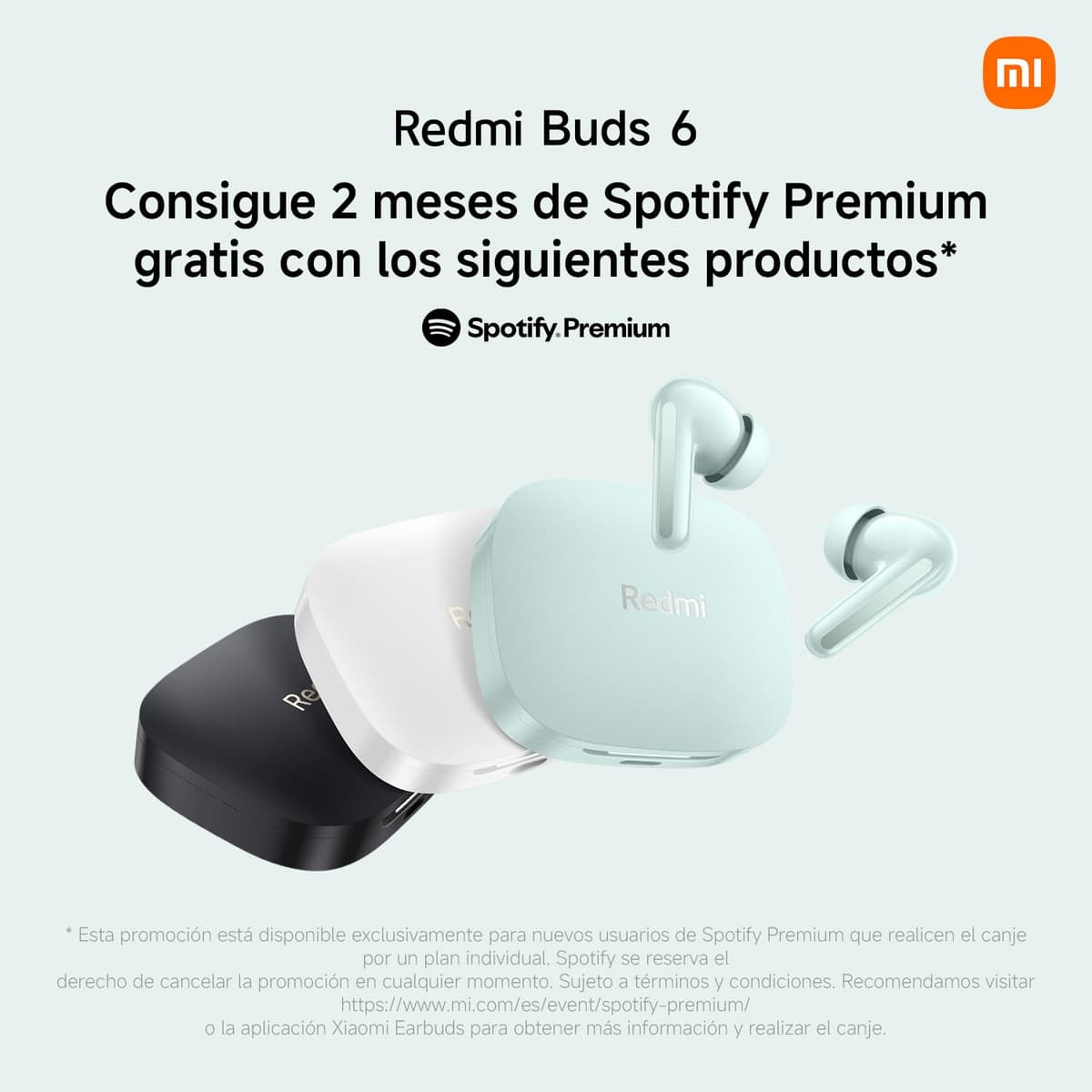 XIAOMI Redmi Buds 6 - Auriculares inalámbrico, cancelación de Ruido, Ligero, 10 Horas de autonomía y 42 Horas con el Estuche de Carga, Bluetooth, Negro (Versión ES) — view 3