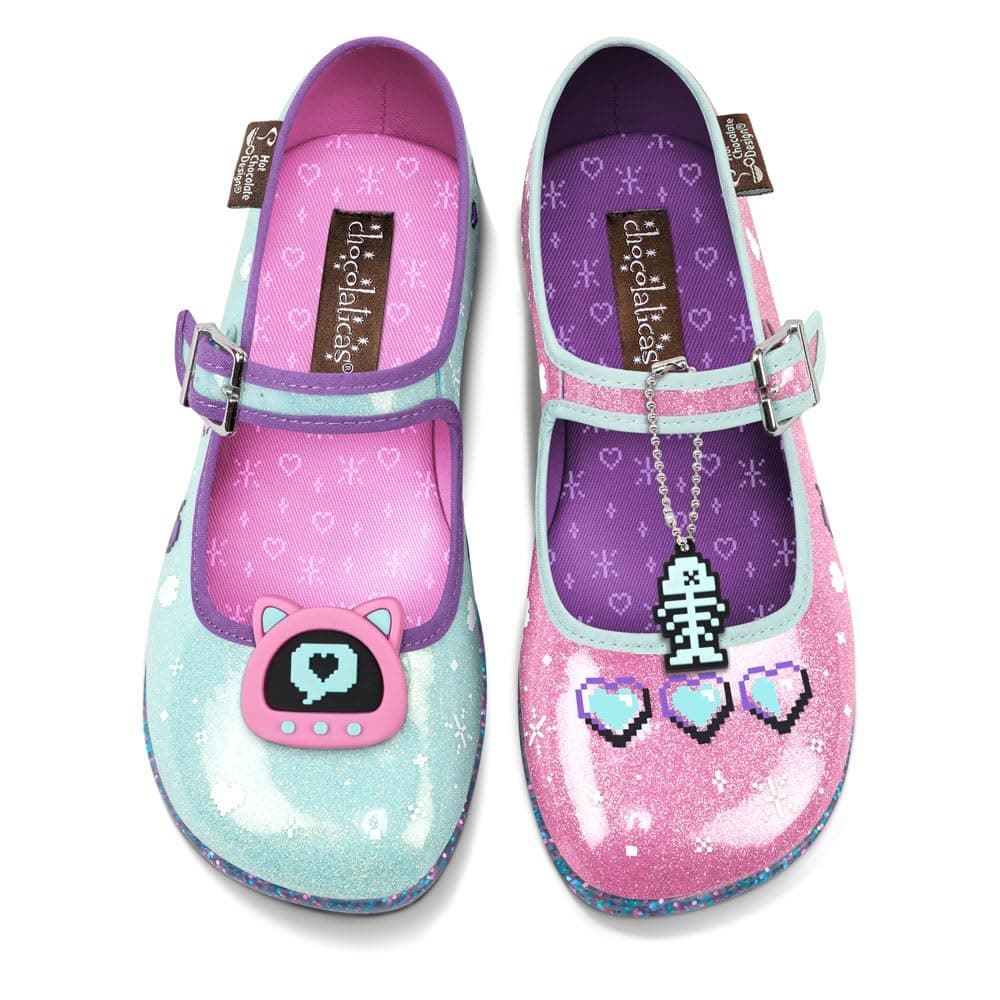 Hot Chocolate Design Chocolaticas Funky Canvas Women's Mary Jane Flat Shoes — view 72