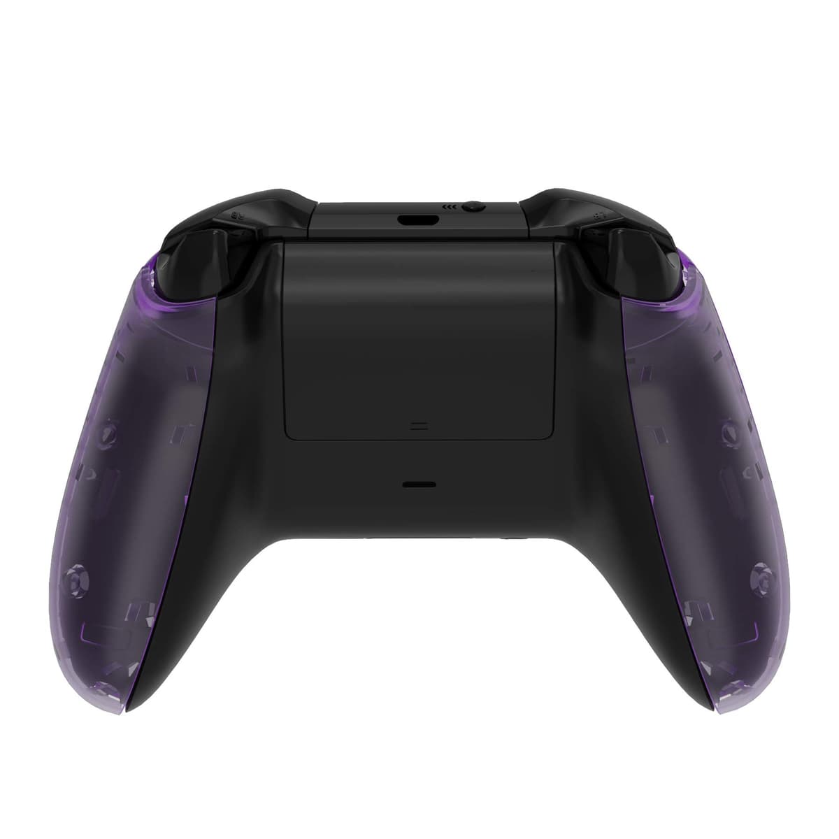 eXtremeRate Carcasa para Xbox One X S Funda Delantera con Agarre Izquierdo Derecho Protectora de la Placa Cubierta Antideslizante Asa Mango para Xbox One S/X Mando-Model 1708(Violeta Transparente) — view 5