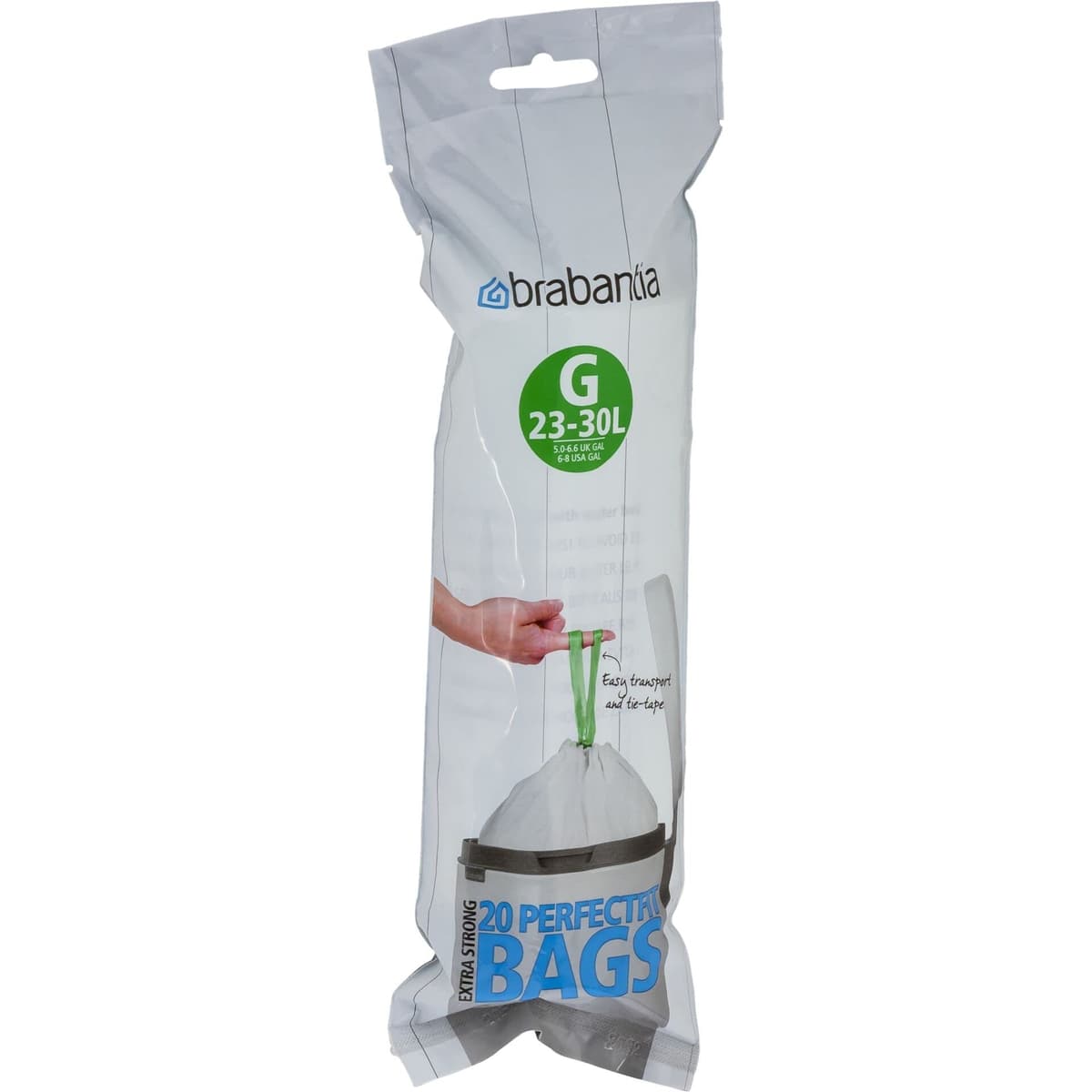 Brabantia Bolsas de Basura PerfectFit (Código L/40-45L) Extra Resistentes Bolsas con cinta de cierre (40 Bolsas) — view 12