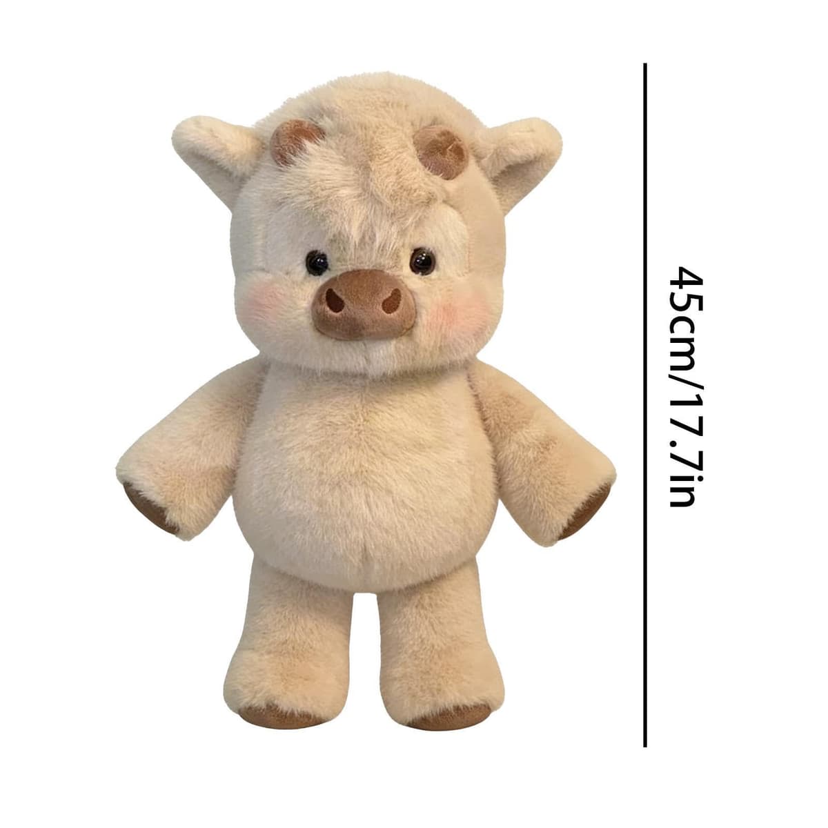 Peluche De V aca Grande Y Suave, 45 Cm. Adorable Peluche De V aca Corriendo, Muñeco Coleccionable De Ternero De Dibujos Animados, Juguetes Interactivos De Animales Para El Hogar, Habitación Infantil — view 2