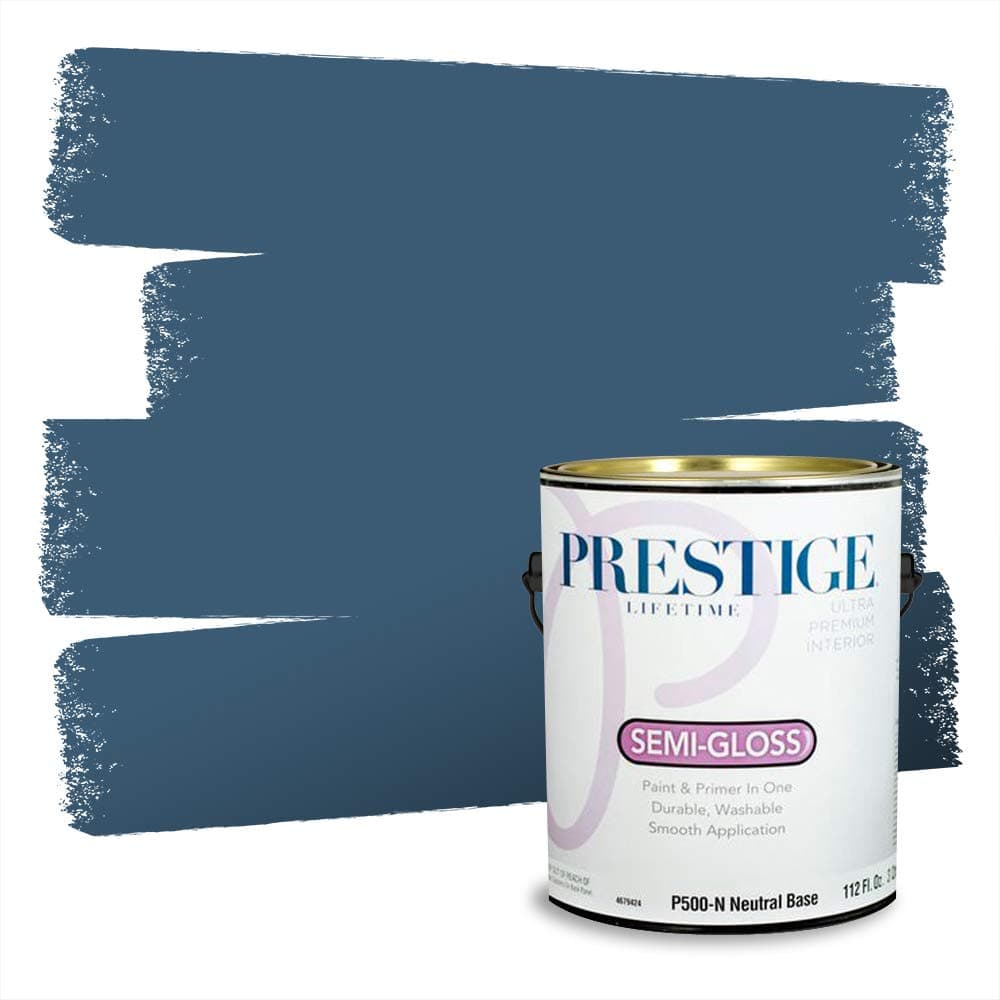 PRESTIGE Paints Interior Paint and Primer In One, 1-Gallon, Semi-Gloss, Comparable Match of Valspar* Dewdrop* — view 552