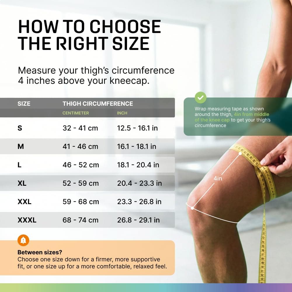 MODVEL Paquete de 2 rodilleras de compresión para hombres y mujeres, rodilleras para correr, ortopédicas para el alivio de rotura de menisco, artritis y malestar articular (XXXL) — view 4