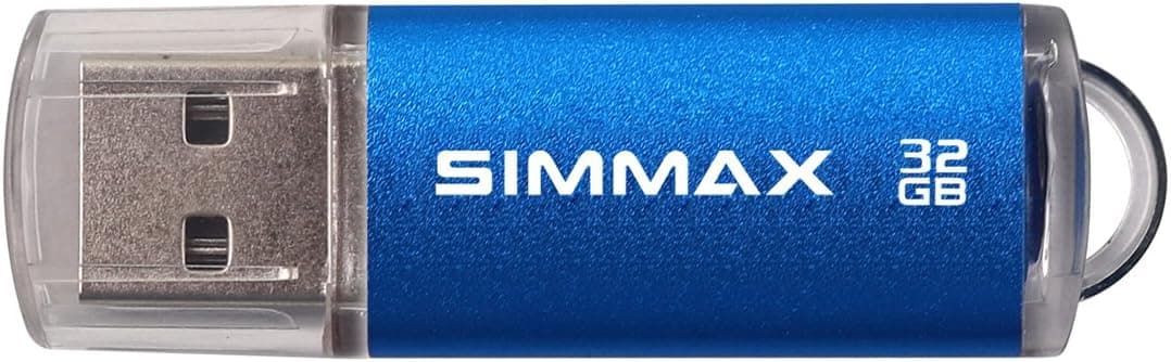 SIMMAX Memory Stick 32GB USB 2.0 Flash Drives Thumb Drive Pen Drive (32GB Blue) — view 3