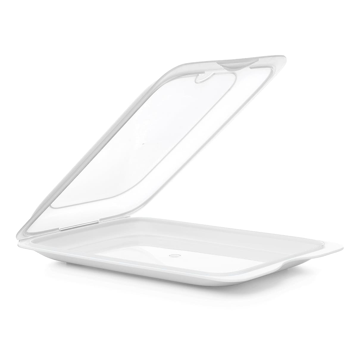 Tatay Porta Embutidos Fresh | Set de 3 Estándar | Tupper Embutido Nevera | Tapa Extraíble, Apilable | Apto Congelador, Microondas y Lavavajillas | Libre de BPA, 17 x 3,2 x 25,2 cm, Color Blanco — view 2