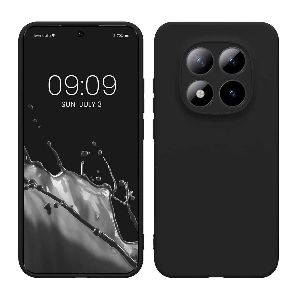 kwmobile Carcasa Compatible con Xiaomi Redmi Note 14 Pro 5G / Poco X7 Funda - Funda Ultrafina de TPU con Bordes elevados - Lavanda Metalizado — view 358