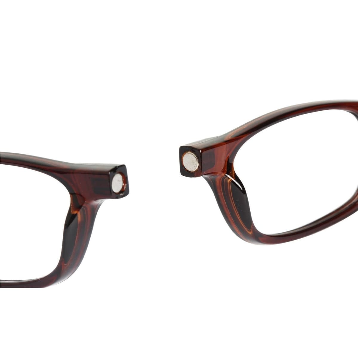 TBOC Pack: Gafas de Lectura Presbicia Vista Cansada – (Dos Unidades) Graduadas +2.00 Dioptrías Montura Marrón Carey Hombre Mujer Imantadas Plegables Lentes Aumento Leer Ver Cerca Cuello Imán — view 5