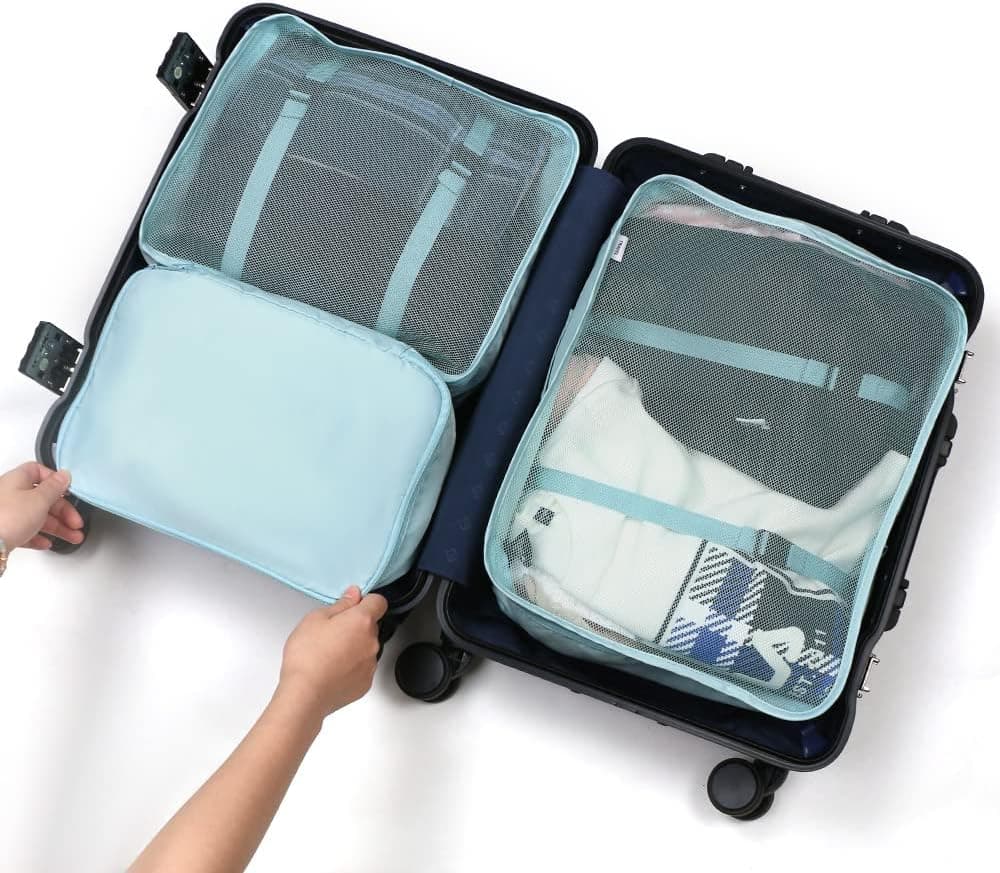 OSDUE Organizers for Suitcases, 8 Set of Luggage Organizer, Waterproof Organizer Suitcase Packing Bags for Travel Shoes Packi — view 6