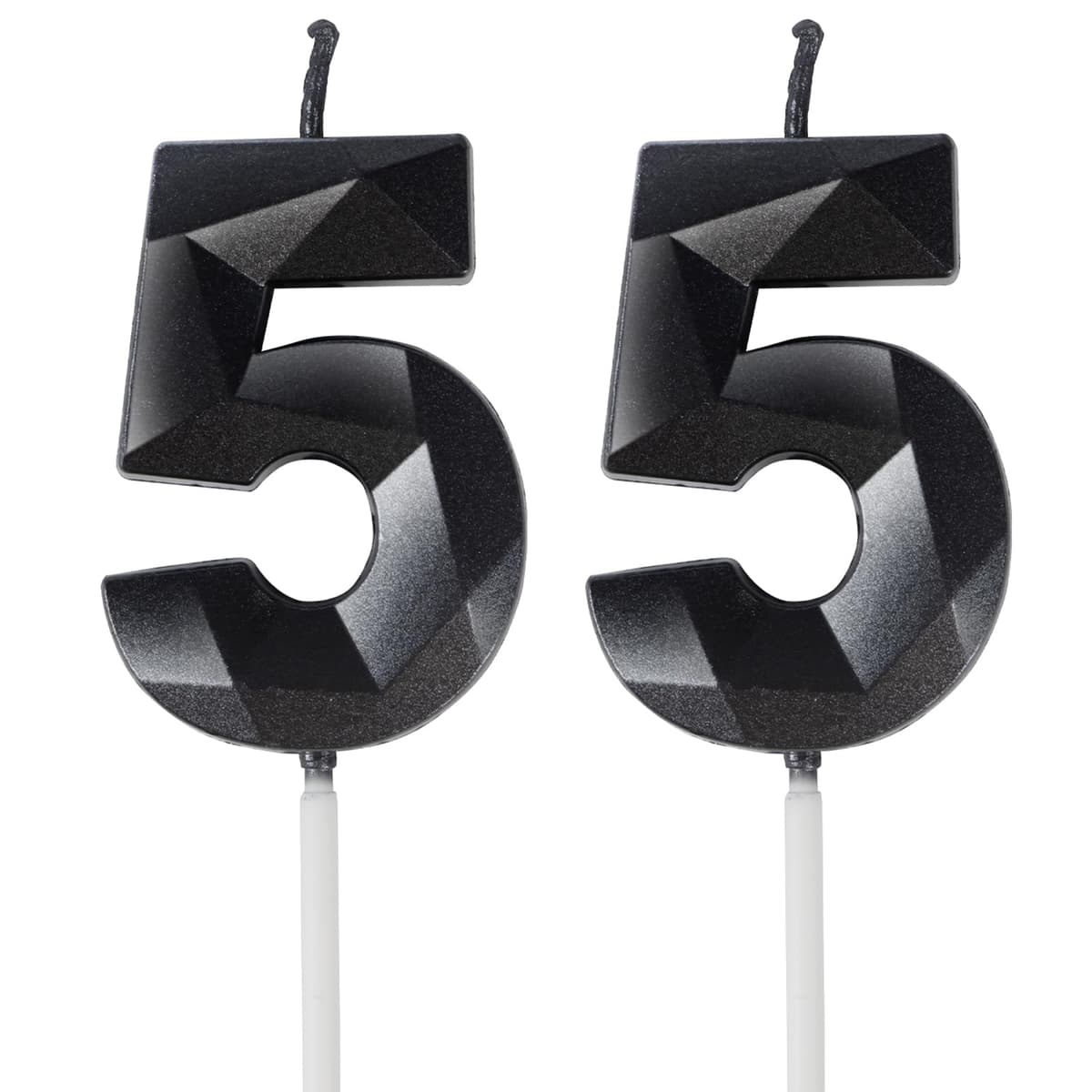 Yiran 50th Birthday Candles, Gold Number 50 Happy Birthday Candles, Cake Topper Decorations for Birthday Party, Wedding Anniversary Celebration Supply — view 138