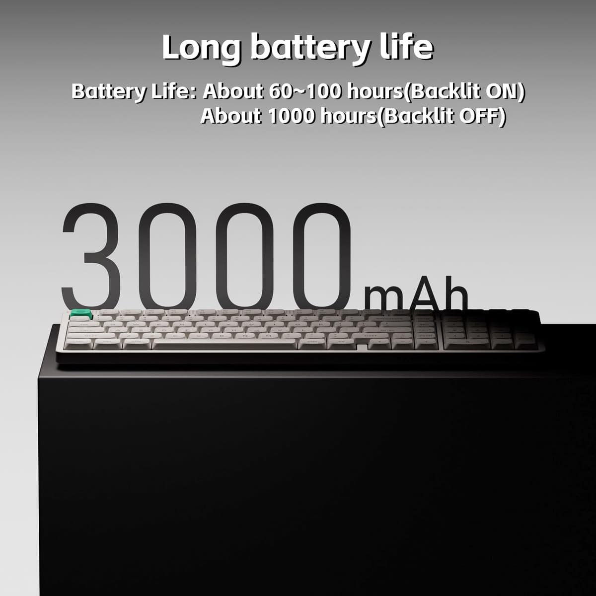 NuPhy Node100 Wireless Mechanical Keyboard, Hot Swappable Custom Low Profile Keyboard, 103 Keys Computer Gaming Keyboards, Supports Touch Gestures, PBT Keycaps, RGB Backlit, Bluetooth/2.4GHz/USB-C — view 4