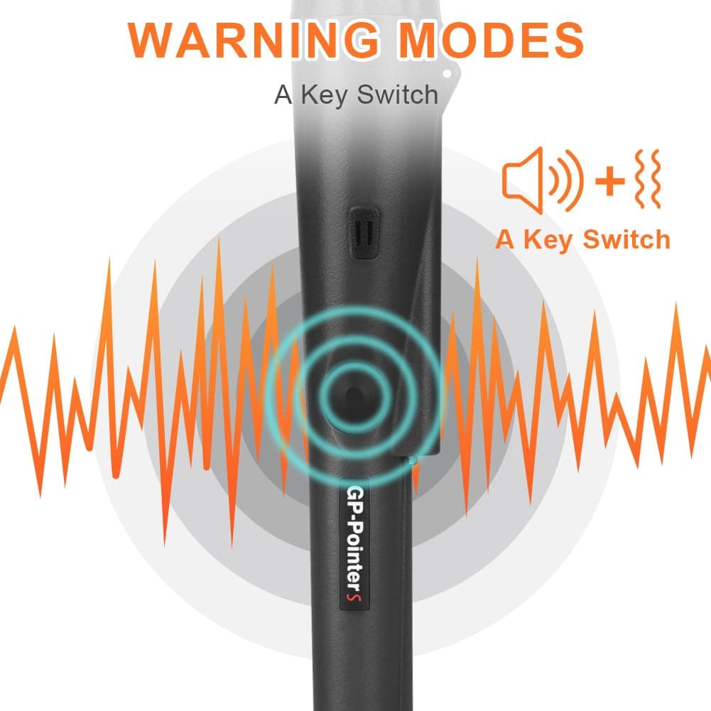 Flintronic Detector de Metales Portátil, 360° Exploración, Impermeable Alta Sensibilidad Detectores de Metales con Indicador LED Incorporado, Apto a Buscar Monedas de Oro, Moneda, Joyas, Negro — view 5