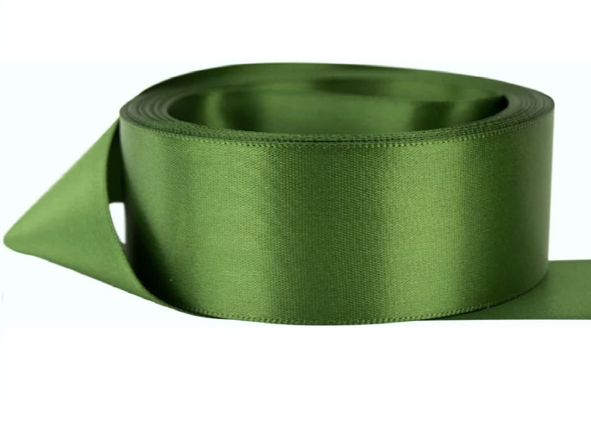 Satin Ribbon. 38mm Wide 5 Meters (Dark Green) Gift Wrap Ribbon, Ribbons for Gift Wrapping, Christmas Ribbon, Gift Wrapping Ribbon for Crafting, Wedding Party Decor — view 273