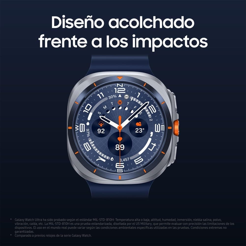 Samsung Galaxy Watch Ultra 2025 47mm - Smartwatch LTE con IA, Titanio, Botón Personalizable, Control de Salud, Garantía del Fabricante 3 Años + 1 año Extra, Gris Titanio (Versión española) — view 7