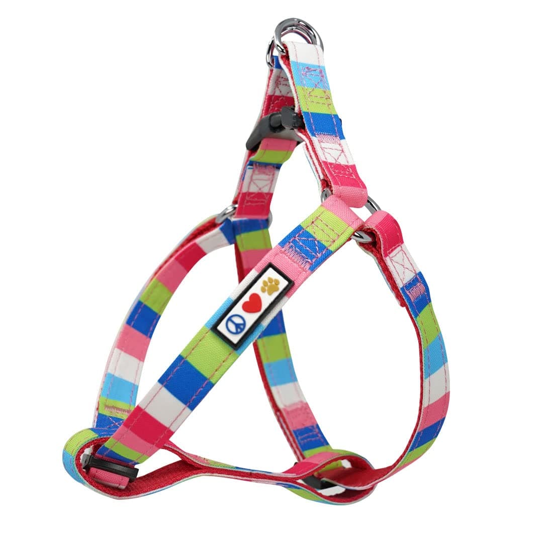 Pawtitas Arnés para Perros pequeños arnés Ajustable antitirones para Perros de Color sólido Ligero Turquesa Rosa/púrpura — view 8