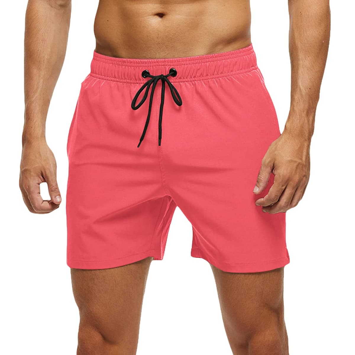 Bañador Hombre 2 en 1 Bañador de Secado Rápido con Forro de Malla y Cordón de Ajuste para Playa Bañador Casual Impermeable para Piscina Verano — view 19