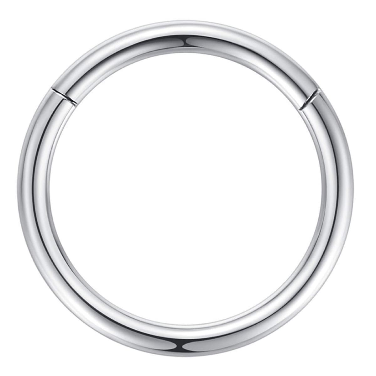 Popuhoops 316L Surgical Steel Hinged Nose Rings Hoop Suptum Ring Body Piercing Lip Rings Helix Cartilage Rook Earrings 20G 18G 16G 14G 12G 10G 8G, Diameter 5mm to 16mm, Gold-Rose Gold-Silver-Black — view 18