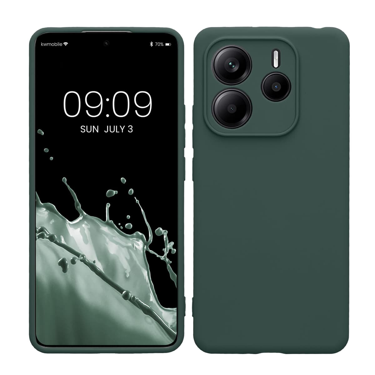 kwmobile Carcasa Compatible con Xiaomi Redmi Note 14 Pro 5G / Poco X7 Funda - Funda Ultrafina de TPU con Bordes elevados - Lavanda Metalizado — view 52