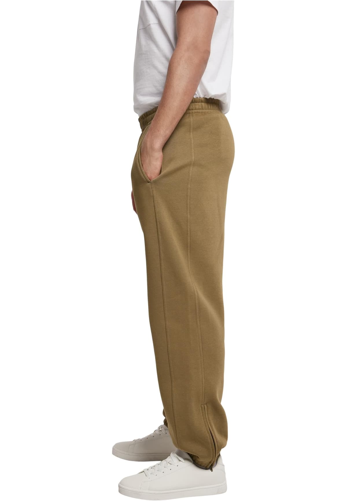 Urban Classics Pantalones de Gimnasia Hombre Pantalones de Deporte Negro Suelto — view 4