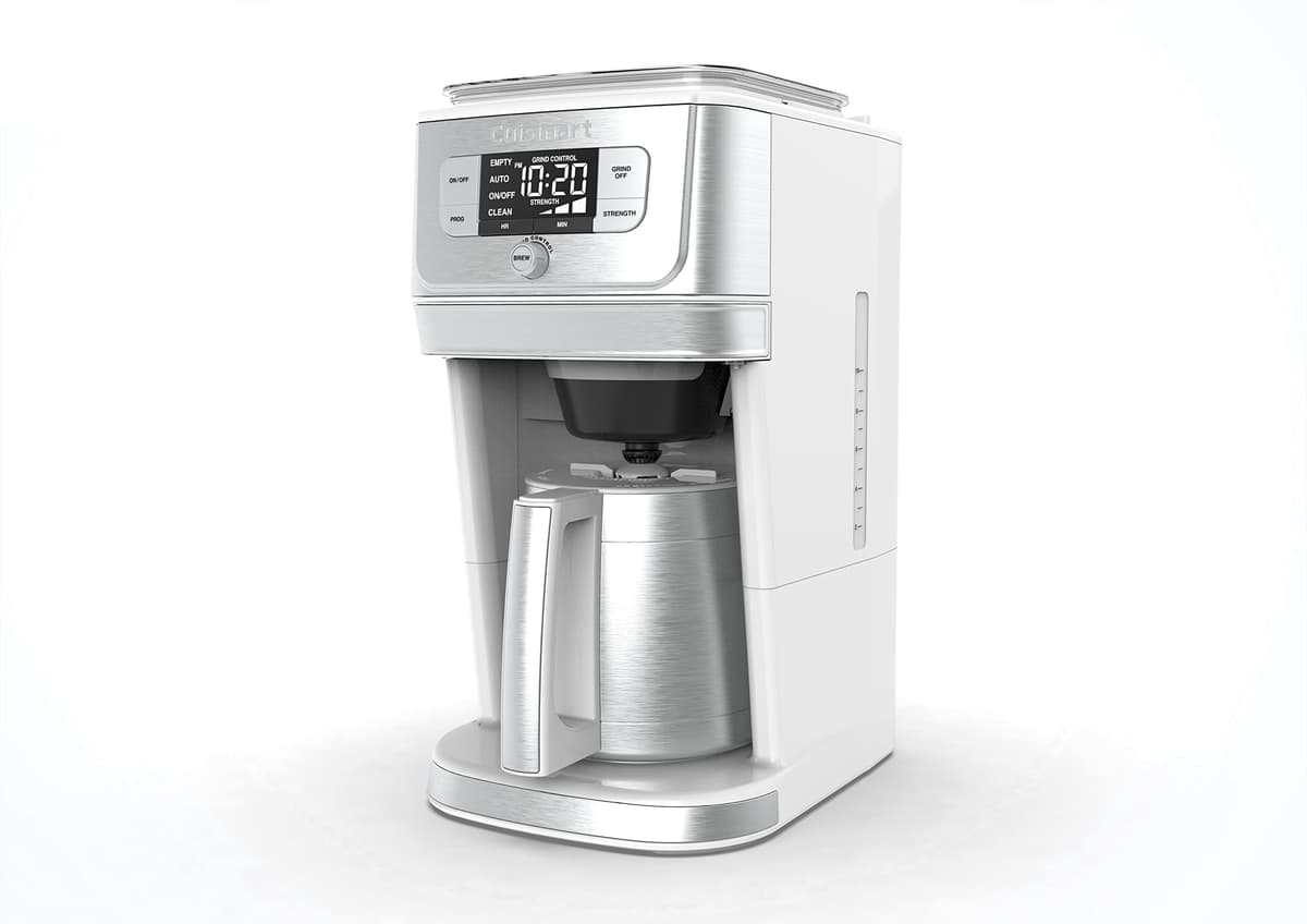 Cuisinart Automatic Grind & Brew 12-Cup Coffee Maker with Blade Grinder, Programmable Coffee Machine Glass Carafe with 1-4 Cup Setting, Brew Pause, Grind-Off Option, DGB-400NAS, Black/Stainless Steel — view 6