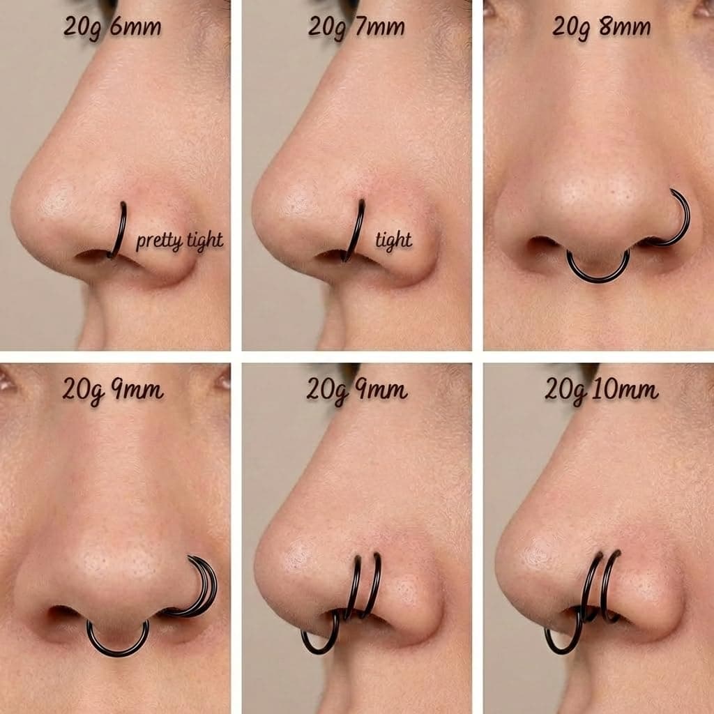 Longita 18G Hinged Clicker Segment Nariz Aros Anillos Acero Inoxidable Hombre Mujer Septum Labio Oreja Tragus Cartilage Helix Conch Piercing Joyería 3 Piezas — view 7