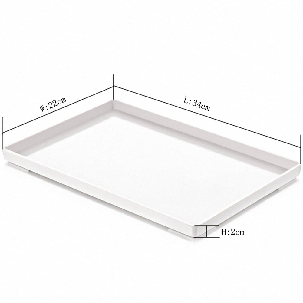 Reptile Food Bowl OMEM Large Water Dish,Feeding Dish, Tortoise Bowl (L, White Smooth) — view 2