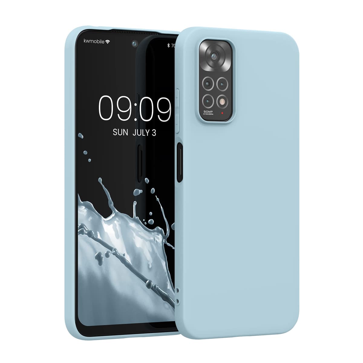 kwmobile Carcasa Compatible con Xiaomi Redmi Note 14 Pro 5G / Poco X7 Funda - Funda Ultrafina de TPU con Bordes elevados - Lavanda Metalizado — view 388