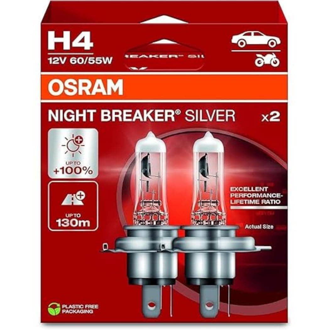 OSRAM NIGHT BREAKER® SILVER, H1, halogen headlight lamp, Single Blister (1 lamp) — view 7