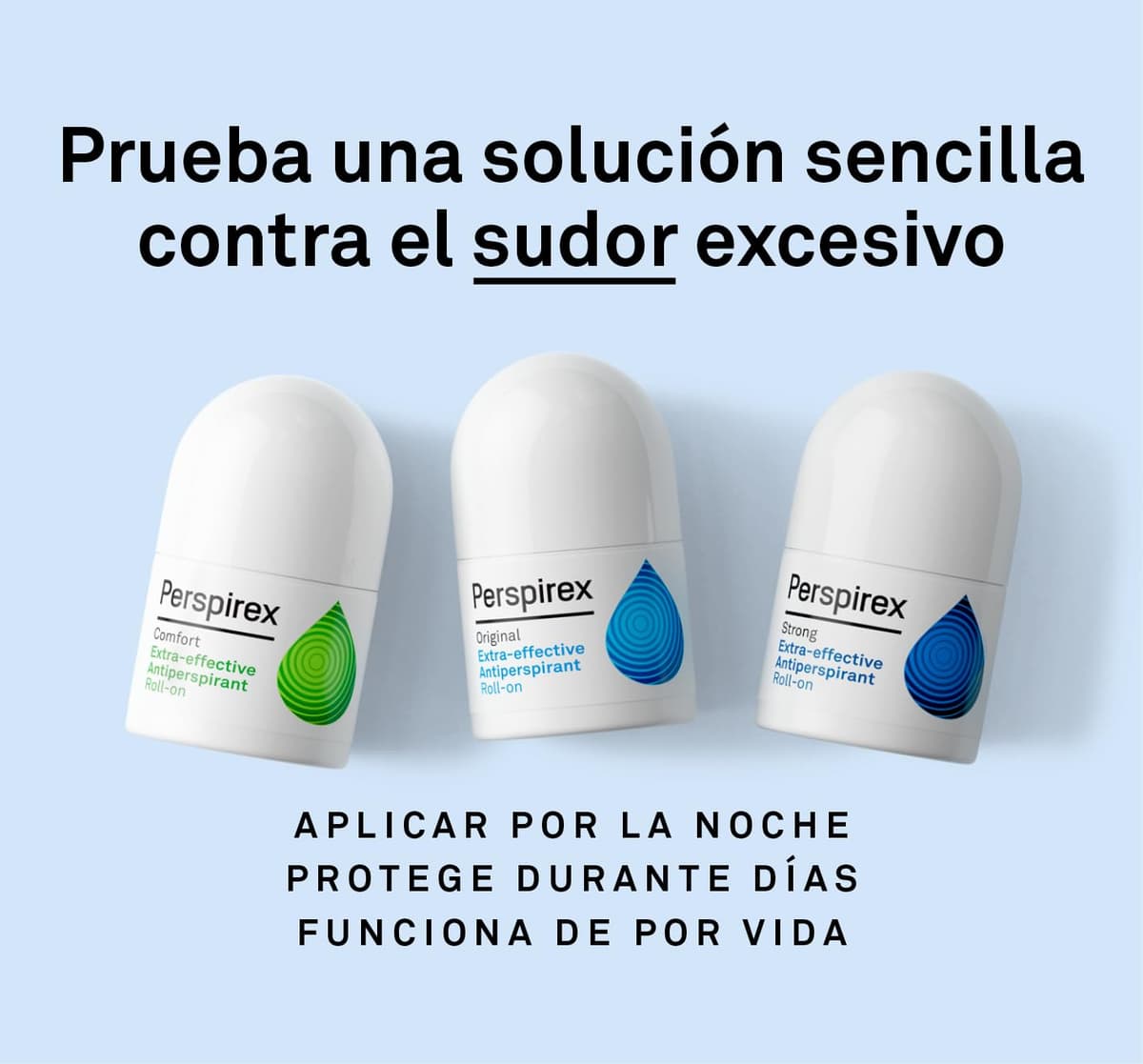 Perspirex ® | Original | Desodorante Antitranspirante Axilas Roll On para una protección y frescura anti sudor de hasta 5 días | 20 ml — view 7