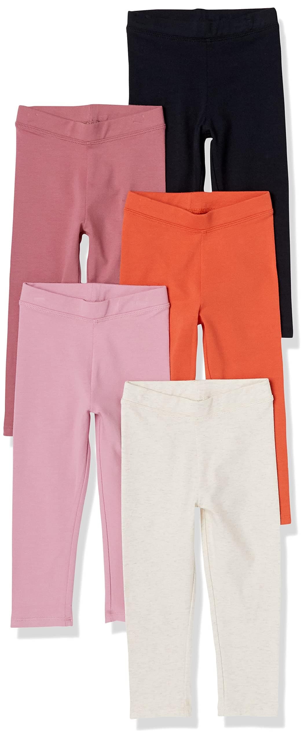 Amazon Essentials Girls and Toddlers' Leggings, Multipacks — view 7