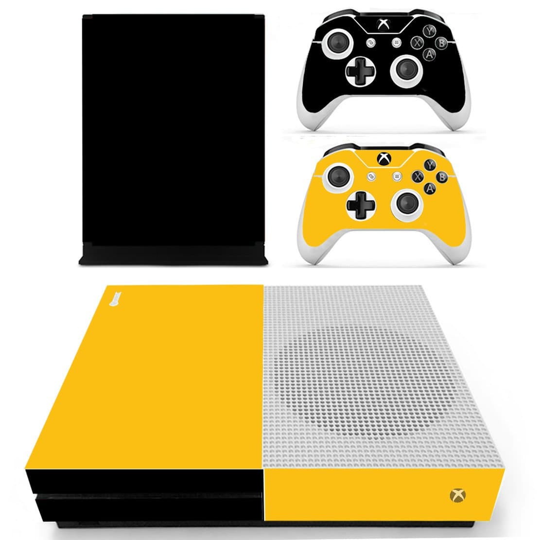 DOTBUY Vinyl Decal Full Body Skin Sticker For Microsoft Xbox One S Console And 2 Controllers And Kinect 2.0 (All White) — view 14