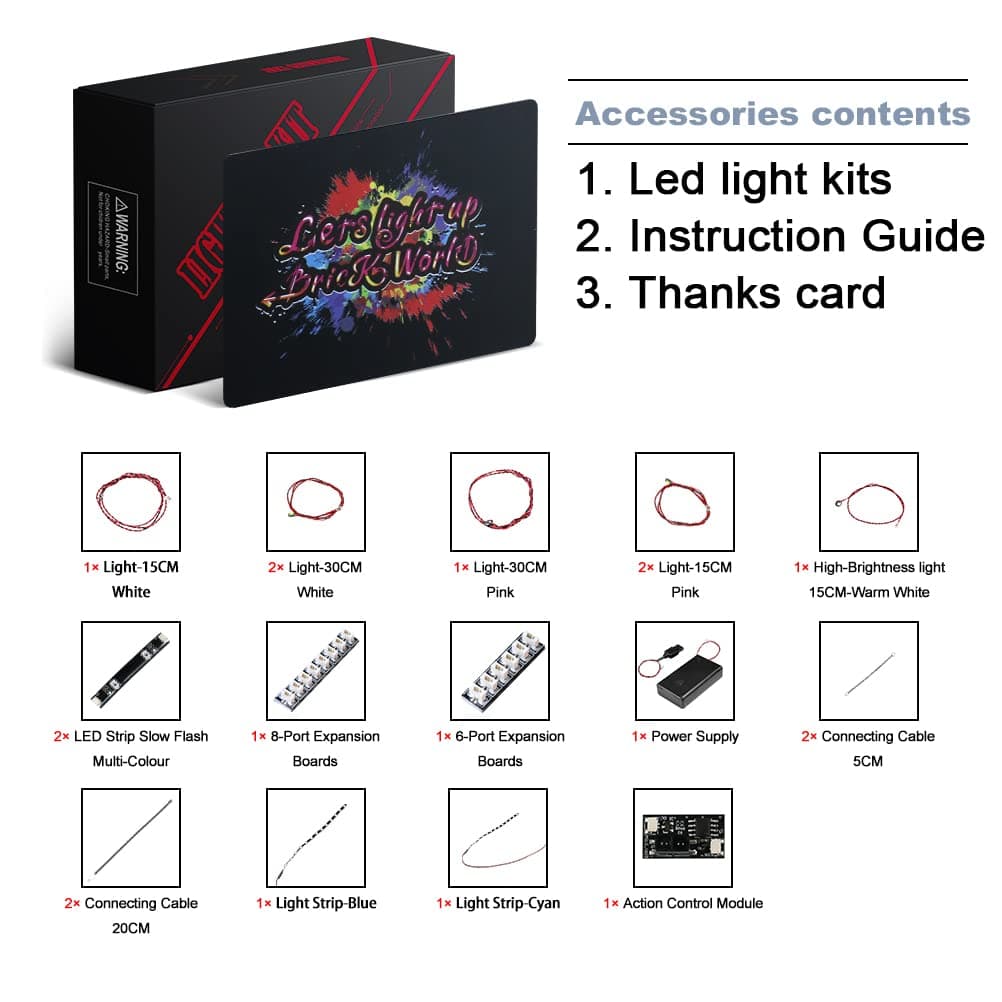 BrickBling Juego de Luces LED Compatible con Lego 10311 Orquídea Botánica Set (solo luces, no incluye bloque de construcción), versión de control — view 5