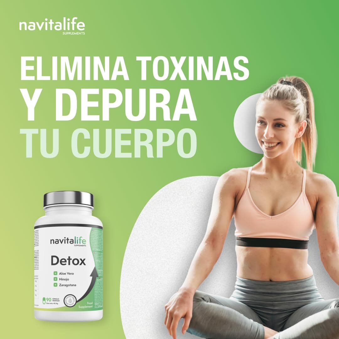 Detox depurativo aloe vera cápsulas. Elimina toxinas, pierde volumen, limpieza colon, capsulas de alta biodisponibilidad. Mejora la digestión. — view 2