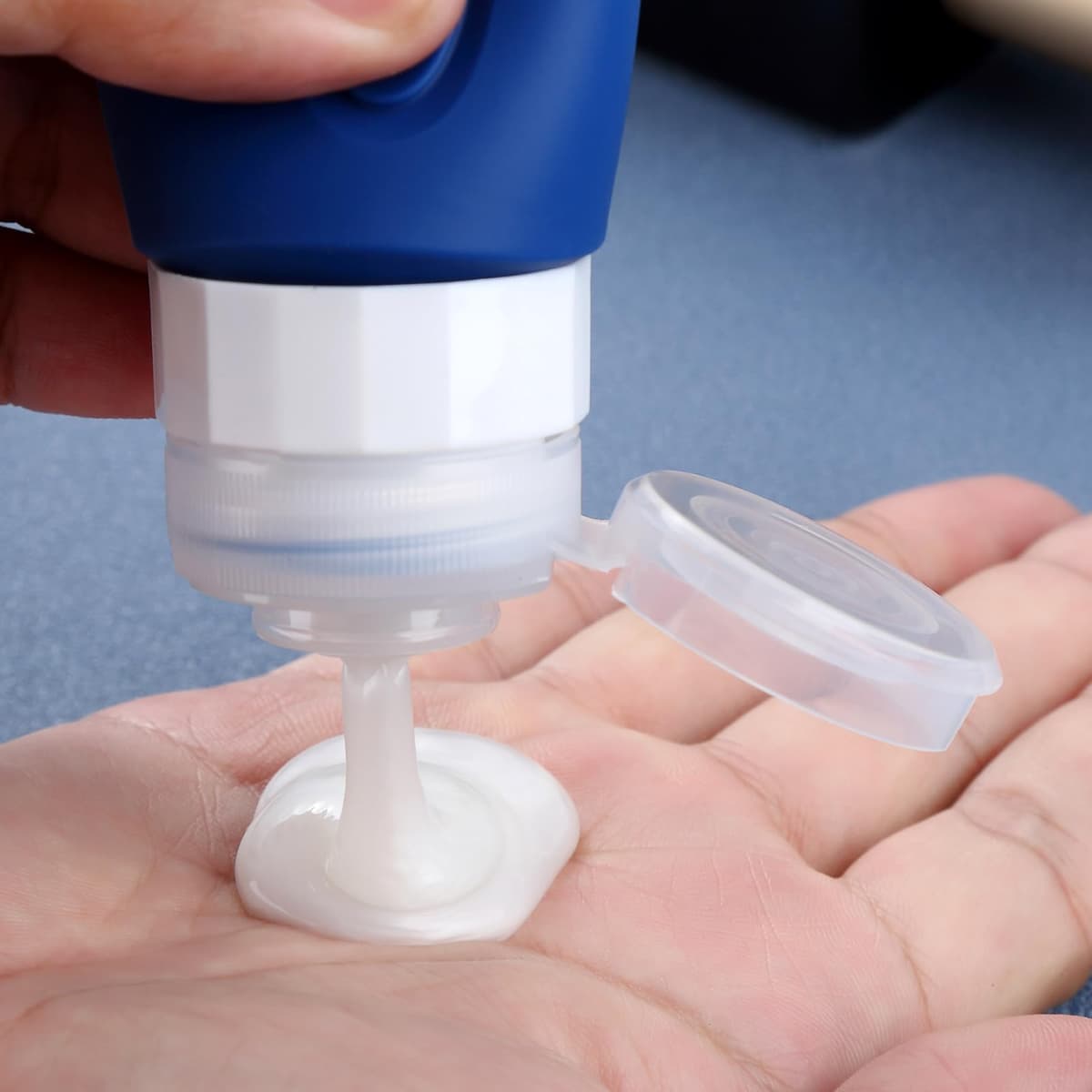 Mrsdry Travel Bottle for Toiletries, Small 60ml Silicone Travel Size Bottles, Leak Proof Refillable Containers for Liquid Shampoo, BPA Free Travel Accessories with Clear Bag (4 Pack) — view 4
