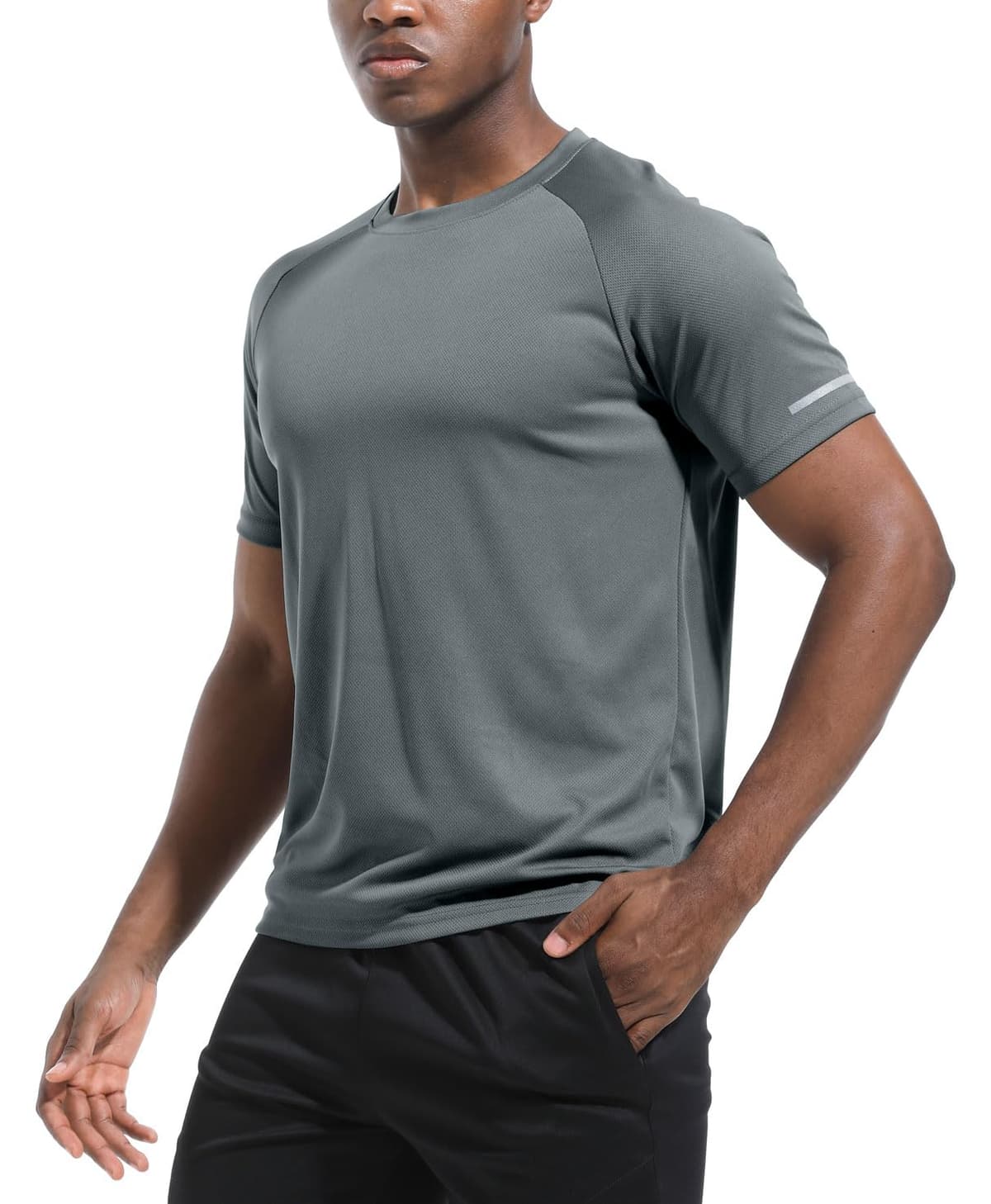 Boyzn 1, 3, 5 or 7 Pack Men's Workout Running Shirts, Dry Fit Moisture Wicking T-Shirt, Gym Athletic Short Sleeve Tee Shirts — view 2