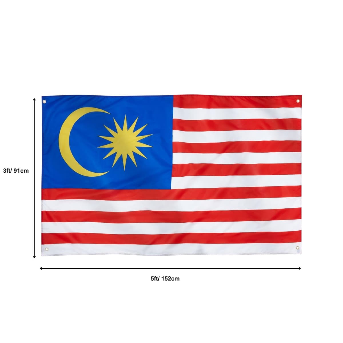 Runesol Cornwall Flag - 91x152cm, 3ft x 5ft, Cornish Flag, 4 Grommets, Eyelet in Every Corner, Premium Quality, Inside & Outside Use, Vivid Colours — view 869