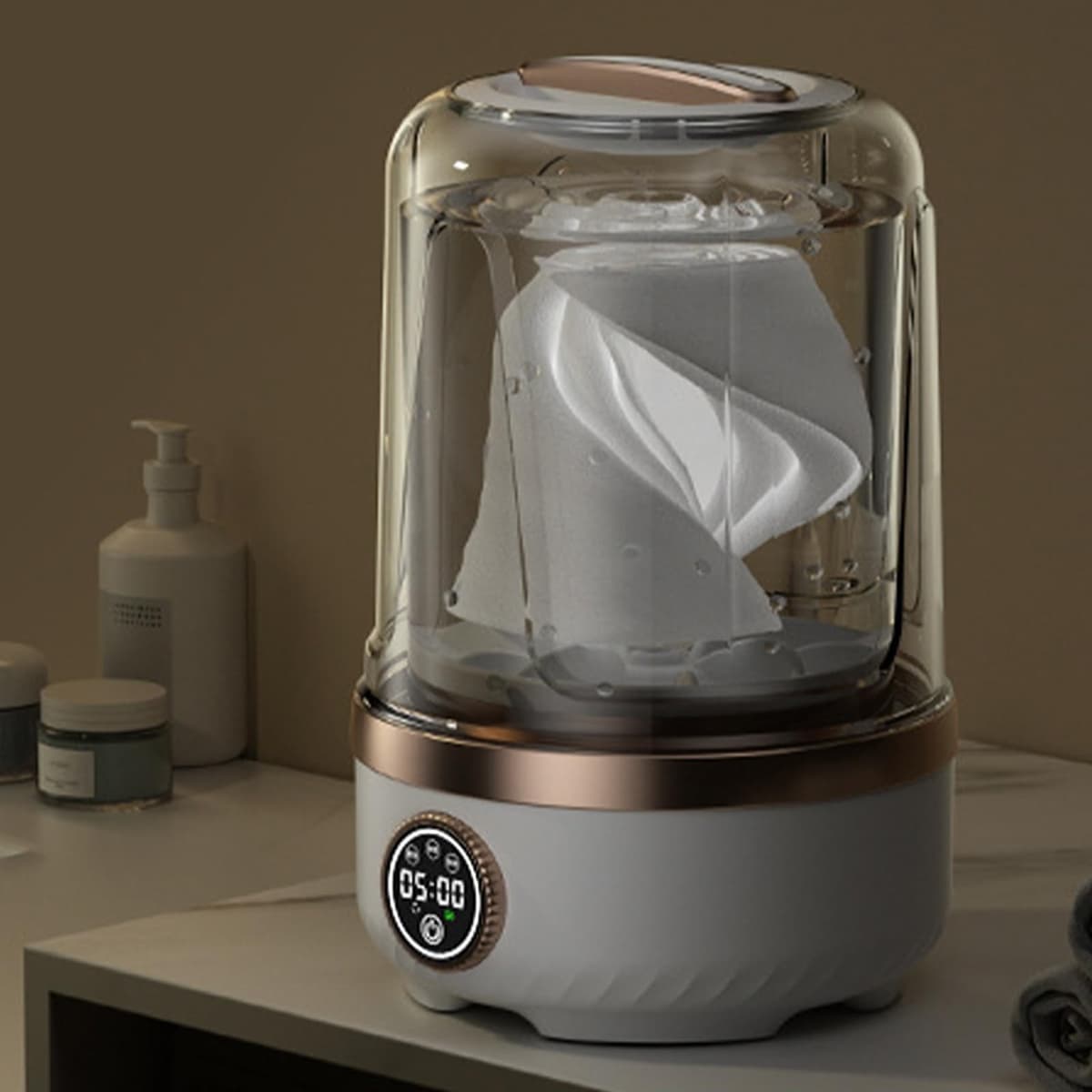 Portátil,a USB para Ropa Interior con 3 Velocidades - 2 Litros Inalámbrico Máquina De Lavar Calcetines,Para Calcetines Tejidos Delicados Toallas Sostenes Apartamento Viaje Hogar Dormitorio — view 2