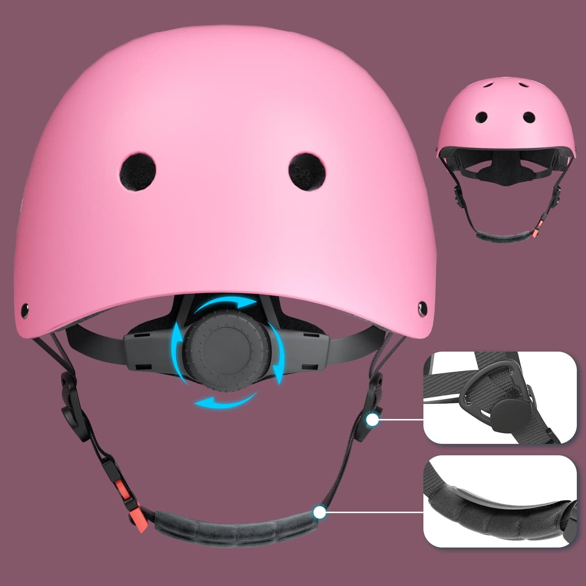 XJD Casco de Ciclismo para Niños Ajustable Casco Bicicleta Niño Casco Infantil Patinete Rollerskate de 3 a 14 Años Protecciones para Múltiples Deportes — view 65