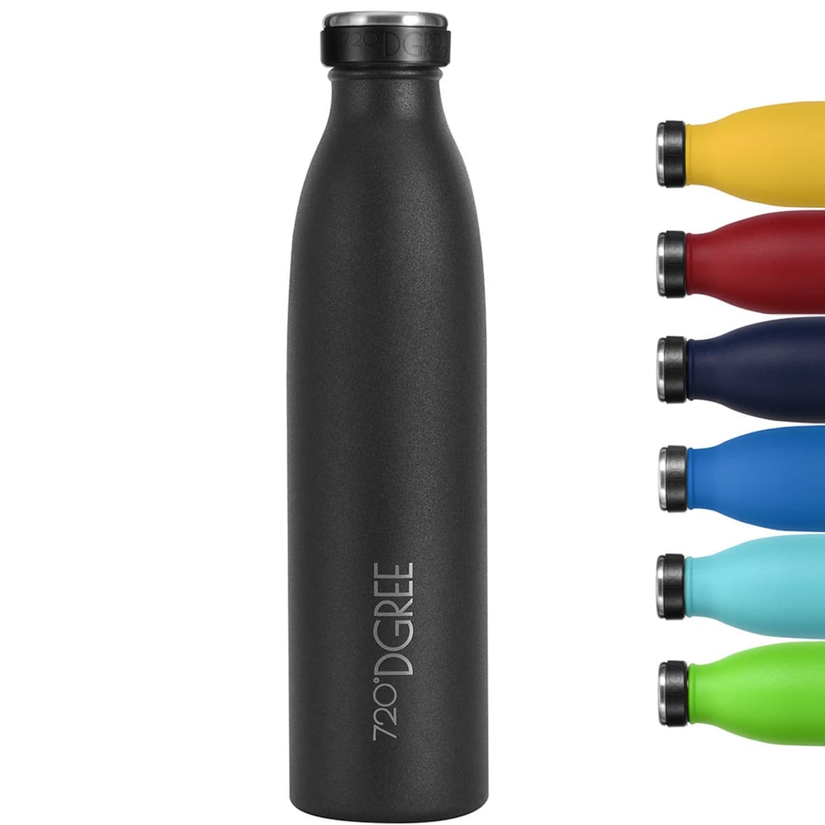 720°DGREE Botella Agua Acero Inoxidable “milkyBottle“ – 1litro - Sin BPA Free, Antigoteo y Prueba de Fugas - Frasco térmico, Cantimplora Aislada - Bebida con Gas, Deporte, Escuela, Gimnasio Exteriore — view 52