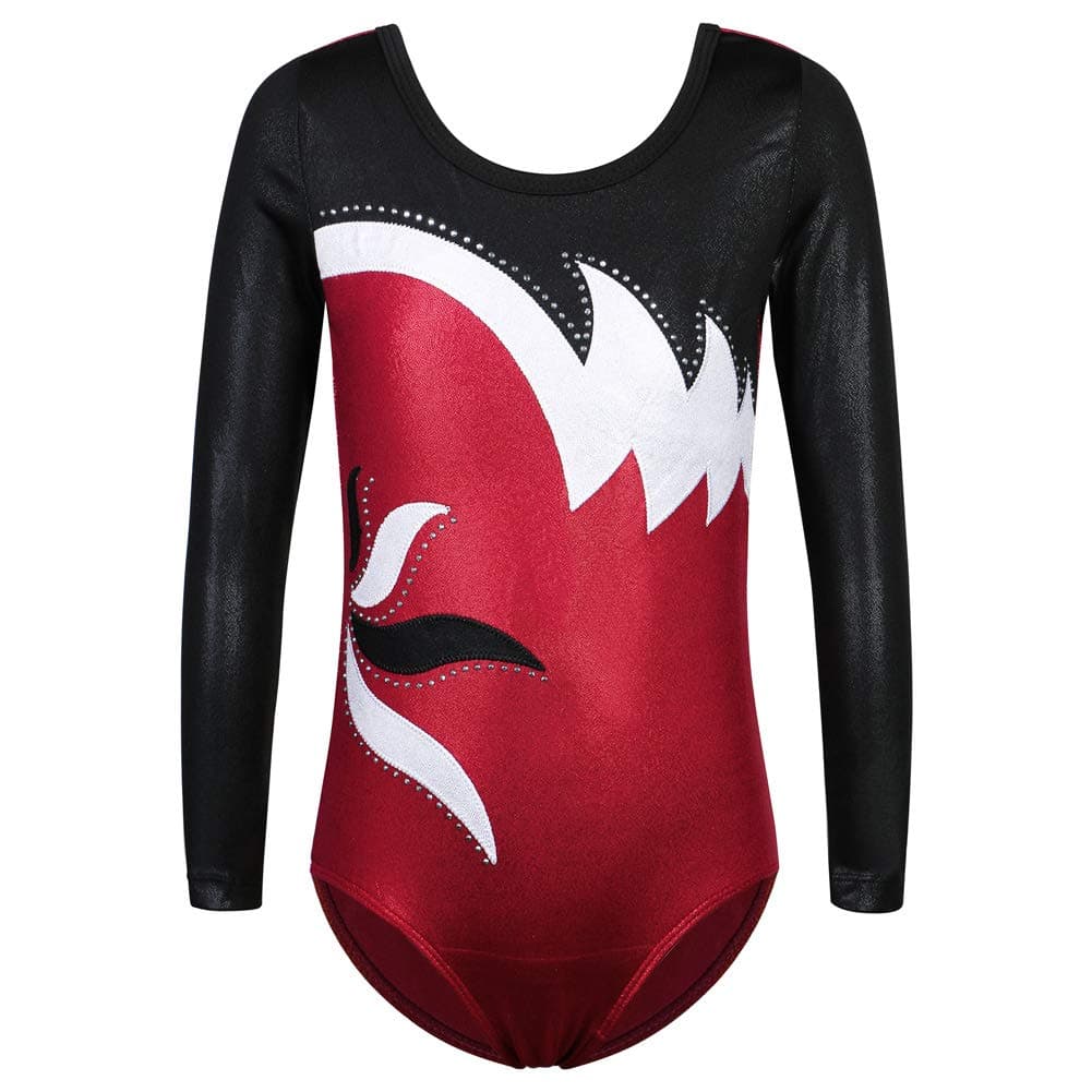 Niña Maillot de Gimnasia Multicolor Mangas Largas/sin Mangas