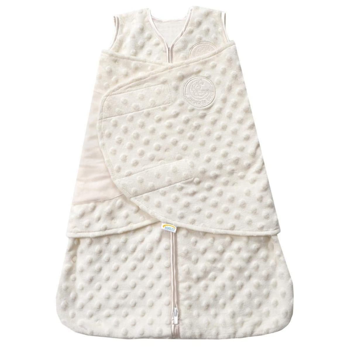 HALO Micro-Fleece Sleepsack Swaddle, 3-Way Adjustable Wearable Blanket, TOG 3.0, Confetti, Newborn, 0-3 Months — view 16